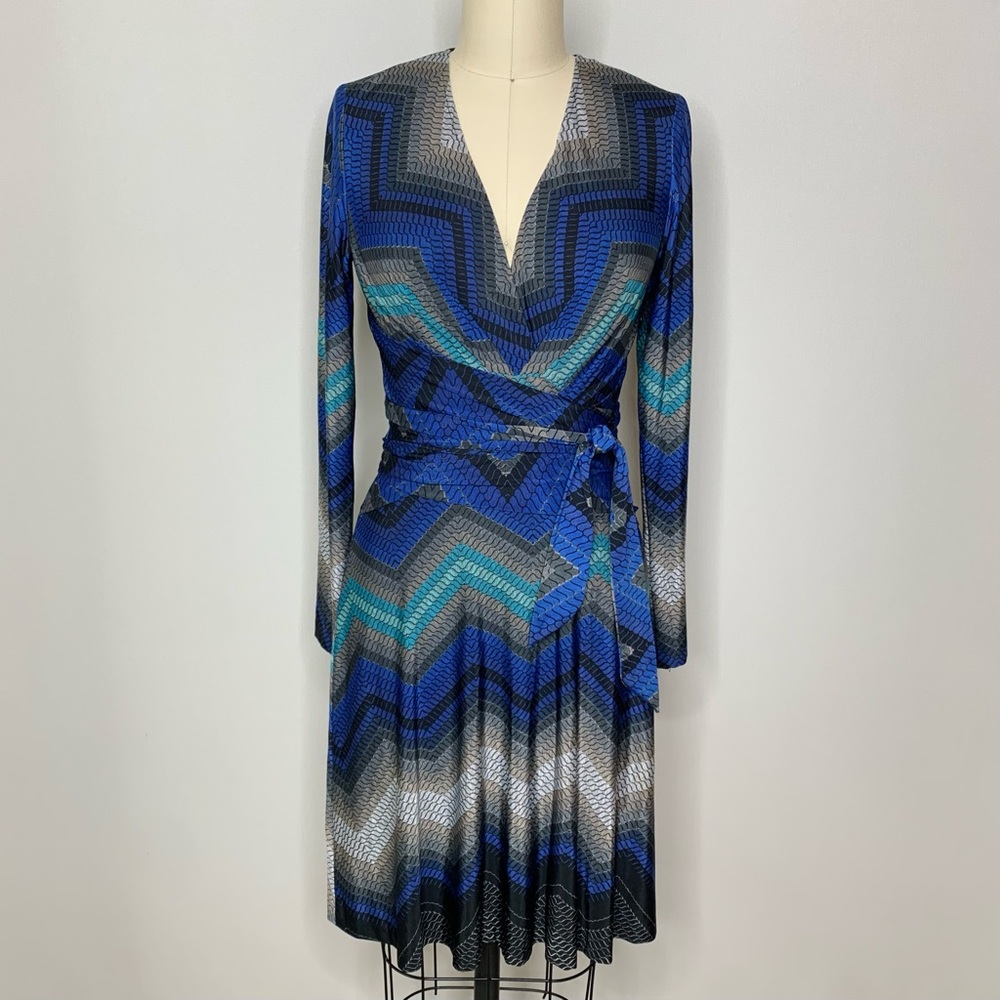 Cache L/S V-Neck Wrap Dress